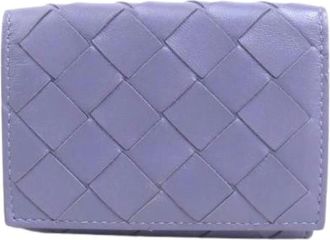 Bottega Veneta Pre-owned Wallets, female, Purple, Size: ONE SIZE Pre-owned Leather Wallet