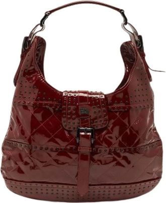 Burberry Pre-owned Brooke Hobo - Dames - Vintage Schoudertas - Rood - ONE Size - Leer - Vintage