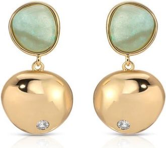 Ettika Stardust Sphere Drop Earrings in Amazonite And Gold at Nordstrom