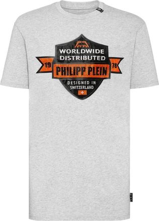 Philipp Plein Heren, Tops, Grijs, Maat: 2XL Katoen