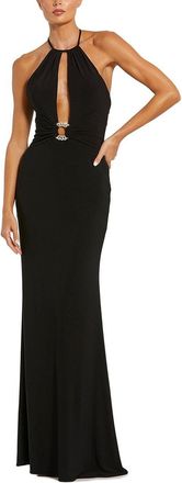 Mac Duggal High Neck Cutout Gown