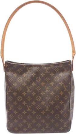 Louis Vuitton Pre-owned Vintage Monogram Schoudertas - Dames - Vintage Schoudertas - Bruin - ONE Size - Leer - Vintage