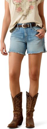 Ariat Womens Perfect Rise Jazmine 5 Denim Shorts Jeans in Eureka, Size 33, by Ariat