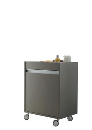 Duravit Duravit - Recipiente Rodante Ketho 2530, 1 Puerta De Madera, Con
