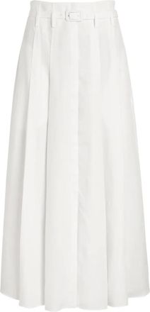 Gabriela Hearst Gonna lunga Dugald plissettata - Bianco