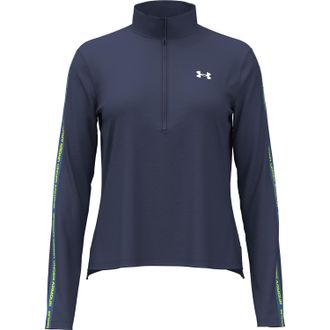 Under Armour Trainingsshirt UNDER ARMOUR UA Icon Vida Flc FZ, Damen, Gr. XL, gelb (washed navy, high vis gelb, wei&szlig;), Obermaterial: 100% Polyester, Shirts Training