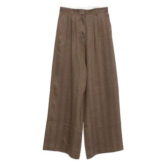 Officine G&eacute;n&eacute;rale Wide Pantaloni - - Trousers - Donna - Marrone - S