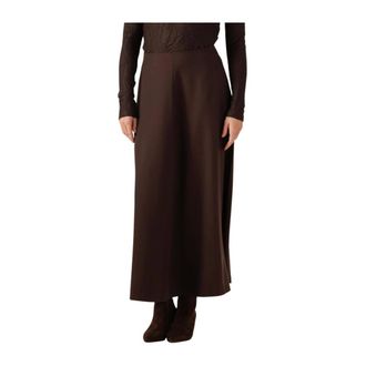 Copenhagen Muse Rokken, Dames, Bruin, S, Polyester, Cmtailor-Skirt