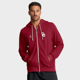Jordan Brand Mens Jordan Brand Crimson Oklahoma Sooners 2025 Sideline Performance Full-Zip Hoodie at Nordstrom, Size Medium