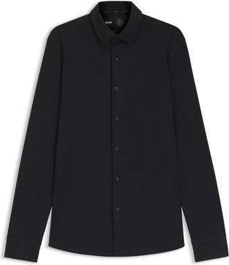 HUGO BOSS P-Hank Performance-Stretch Cotton-Blend Shirt, Brand Size 38 (Neck Size 15)