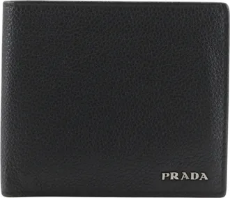 Prada Black Nero Leather Bill Wallet (Bi-Fold) (Pre-Owned)
