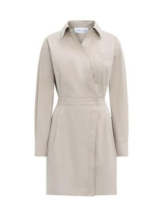 C&acirc;llas Milano Jaxina Wrap dress in Beige at Nordstrom, Size 40