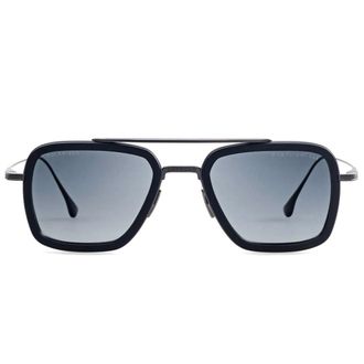 Dita Eyewear Flight.006 Bold Square Frame Sunglasses with Metal Double Bridge