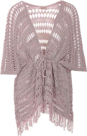 Twinset Pink Lurex Mesh Dress