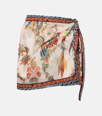 Etro Falda envolvente con paisley