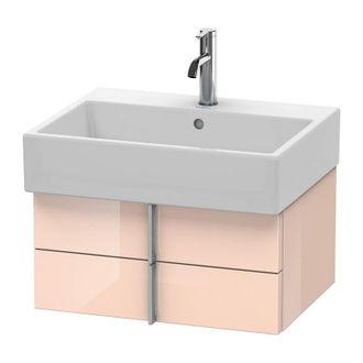 Duravit Duravit Vero Air Mueble De Pared 58,4 X 43,1 Cm, 2 Cajones, Para Vero Air 235060, Color (frente/cuerpo): Perla De Albaricoque Laca De Alto Brillo - Va