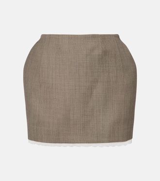 Magda Butrym Wool miniskirt