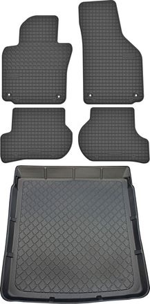 OEM Volkswagen Passat B6 Sed&aacute;n De 2005 A Octubre De 2009. Juego De Alfombrillas De Goma Para Coche Y Alfombrilla Para Maletero