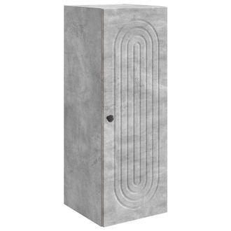 vidaXL Armario De Pared Gris Hormig&oacute;n 33 X 34,5 X 90 Cm Vidaxl
