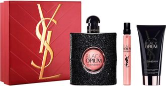 Saint Laurent Womens Black Opium Eau de Parfum Gift Set - 90ml + 10ml + 50ml - One Size