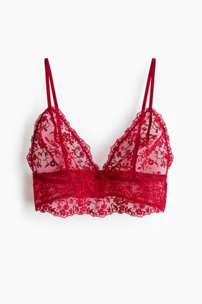H&M Besticktes Bralette - Rot