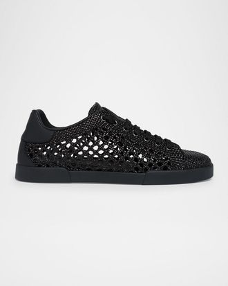 Dolce & Gabbana Men & apos;s Portofino Open-Weave Low-Top Sneakers