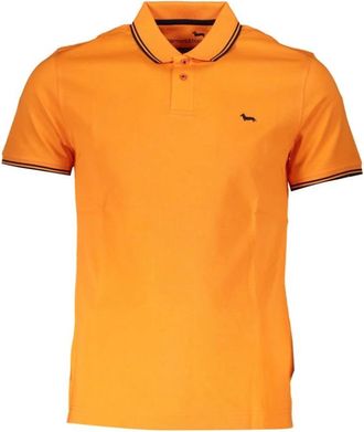 Harmont & Blaine Stijlvol Slim-Fit Poloshirt voor de Zomer - Heren - Polos - Oranje - L - Katoen - Tops