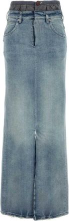 Maison Margiela Blue Denim Maxi Skirt
