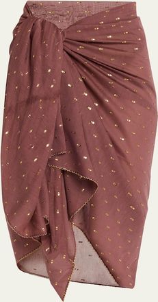 Zimmermann Woven Metallic Pareo Coverup