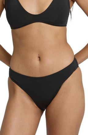 Billabong Sol Searcher Lowrider Bikini Bottoms in Black Pebble at Nordstrom, Size Small