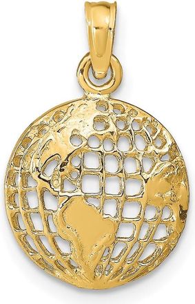 Diamond2Deal 10k Yellow Gold Polished Globe Pendant