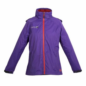 Deproc Regenjacke DEPROC ACTIVE WEATHER II WOMEN, Damen, Gr. 36/38 (M), lila, 100% Polyester, mit verstellbarem Klettverschluss, Jacken Regenjacke, auch in G