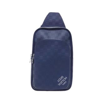 Louis Vuitton Pre-owned Vintage Shoulder Bag - Heren - Pre-owned - Blauw - Maat: ONE Size Leer