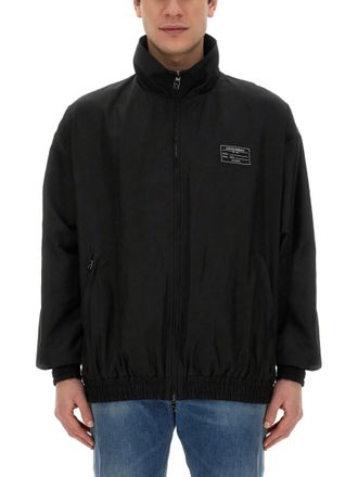 Dolce & Gabbana Black Solid Hood Jacket