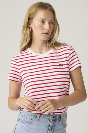 Levi's Perfect Tee - Mujer - XS - Rojo / Bright White Urban Red