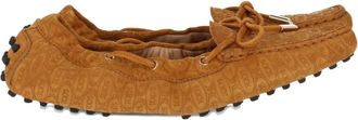 Tod's suede boat shoes - Bruin