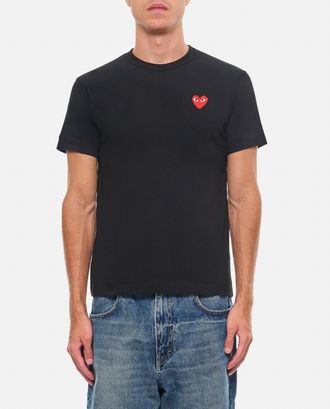 Comme Des Gar&ccedil;ons T-shirt Nera Con Logo Unisex
