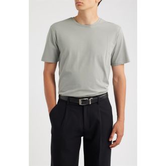Open Edit Crewneck Stretch Cotton T-Shirt in Grey Fossil at Nordstrom, Size Xx-Large