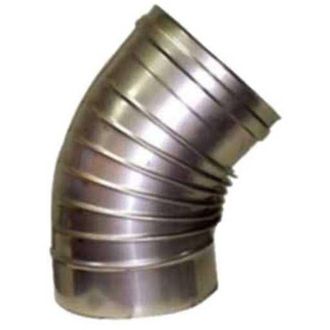 Ala Codo De Acero Inoxidable De 45&deg; Con 18 Alas