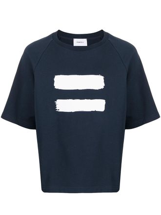 Ports V T-shirt Stronger Together con stampa - Blu