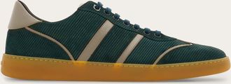 Ferragamo Men Low-top sneaker with logo Green Size 10.5