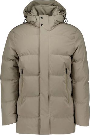 Paul & Shark Typhoon Re-4X4 Stretch Lange Gewatteerde Jas - Heren - Winterjassen - Beige - XL - Polyester - Jassen