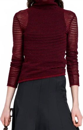 Proenza Schouler Hailey Sweater In Claret Black