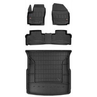 OEM Set Alfombrillas De Goma 3d Ford S-max Mk1 2006-2015 5 Personas 31cm