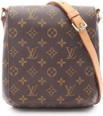 Louis Vuitton Pre-owned Cross Body Bags, female, Brown, Size: ONE SIZE Pre-owned Vintage Canvas Crossbody Bag