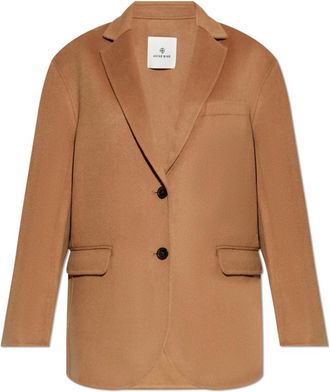 Anine Bing Wollen Blazer - Dames - Blazers - Bruin - M - Wol - Jassen