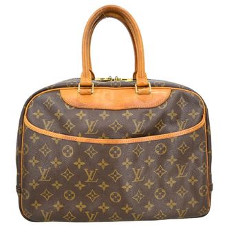 Louis Vuitton Deauville Monogram Canvas Brown Canvas Handbag (Pre-Owned)