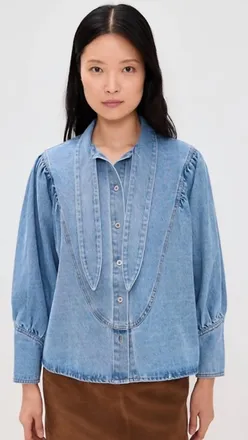 Hunter Bell Odessa Shirt In Vintage Denim