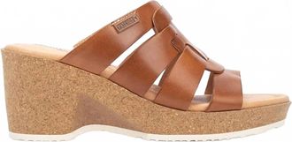 Pikolinos Womens Arenales Wedge Sandal In Brandy