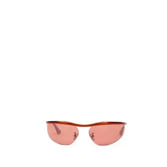 Bottega Veneta Accessoires, Heren, Oranje, ONE Size, Metal Zonnebril
